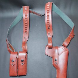 Leather shoulder holster
