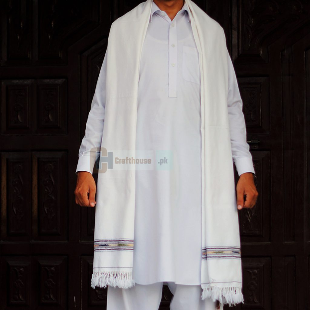 white shawl men
