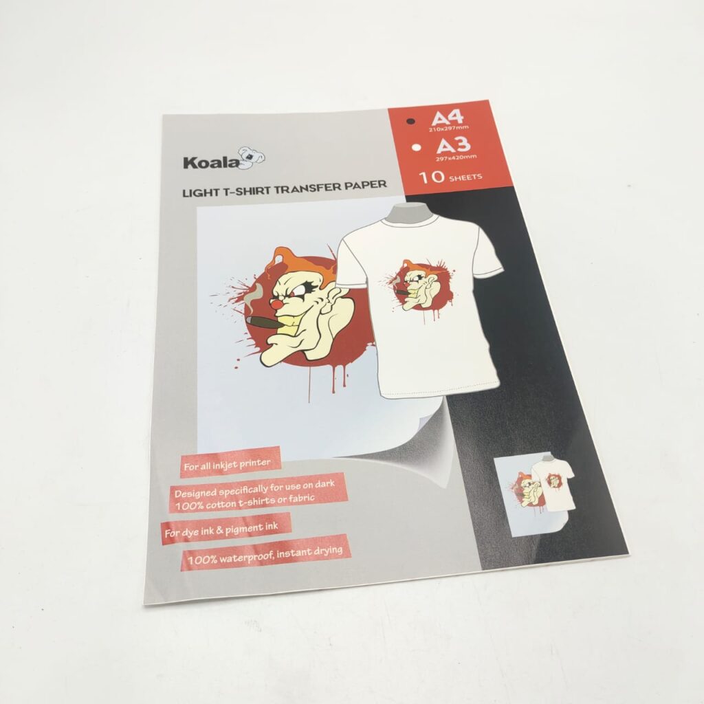 Light T-Shirt Transfer Paper - A4 Size (Pack of 10 Sheets) | Craft House